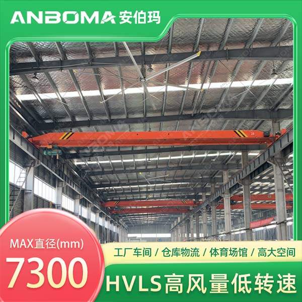 安伯玛永磁工业大风扇在江苏重工车间运作实景