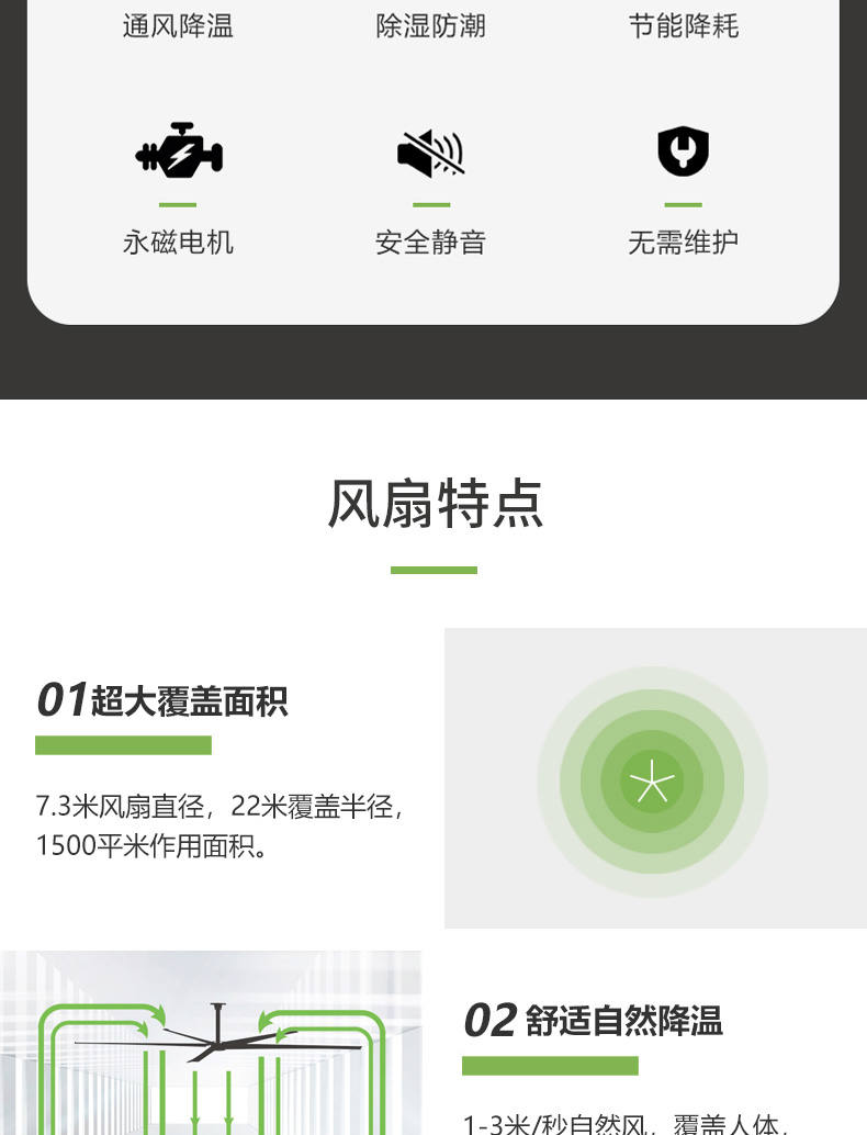 安伯玛天鹤系列永磁工业大风扇