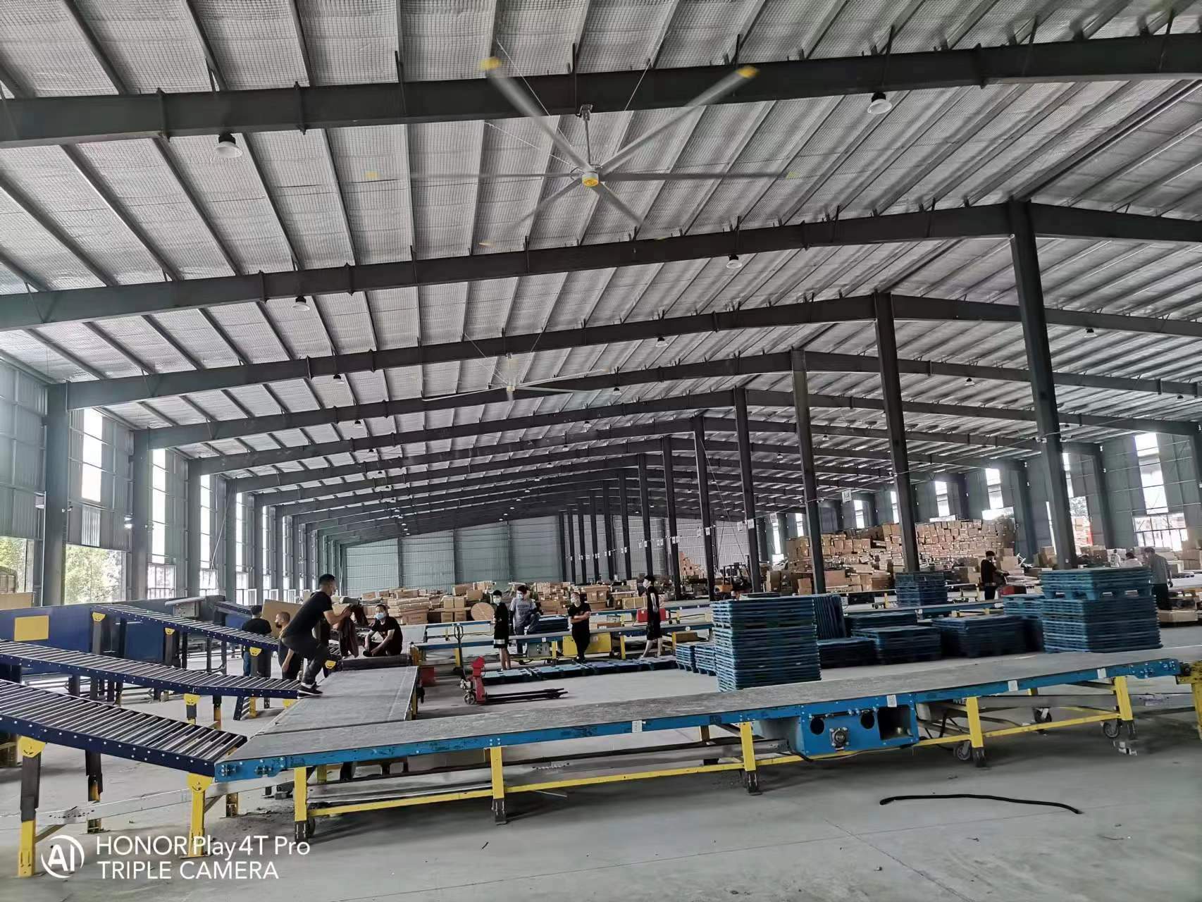 苏州工厂安装永磁工业大风扇施工团队